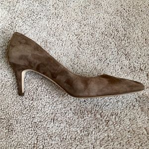 Ann Taylor Eryn Suede Pump Turkish Coffee Color